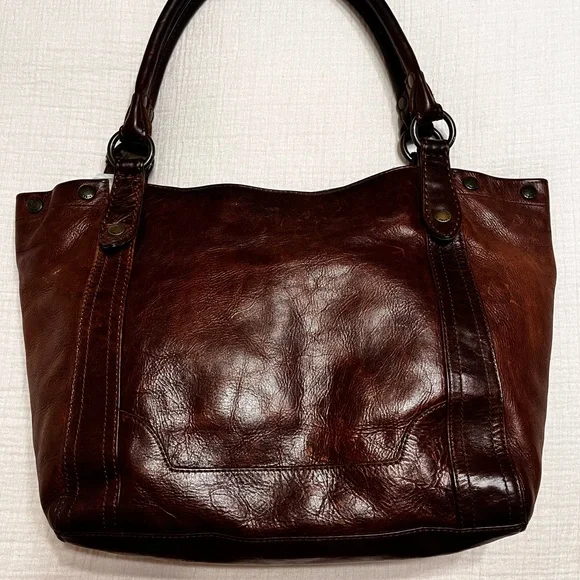 FRYE Melissa Purse or Tote Bag. Cognac Color - Picture 2 of 12